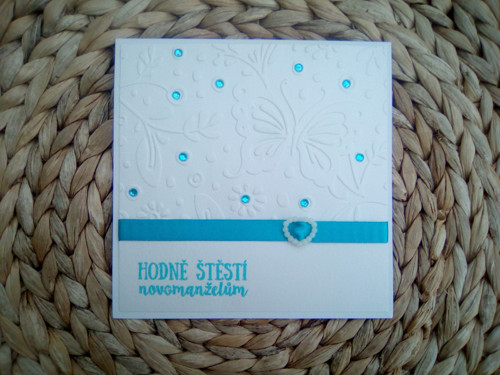 Svatební přání s motýlem — foto 2