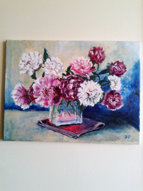 Pivoňky 40x30 cm — foto 2