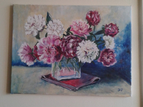 Pivoňky 40x30 cm — foto 3