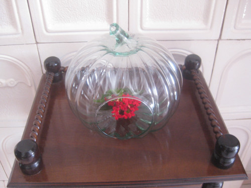 Retro florárium ve tvaru dýně — foto 2