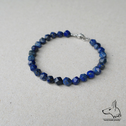 Lazhvard (lapis lazuli) - modrý náramek — foto 2