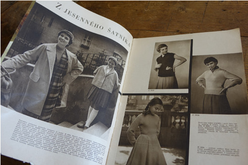 Móda, textil ... 7/1955 ... slovensky — foto 2