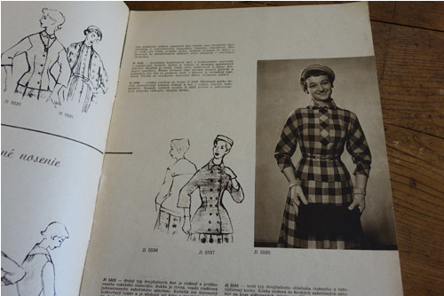 Móda, textil ... 7/1955 ... slovensky — foto 3