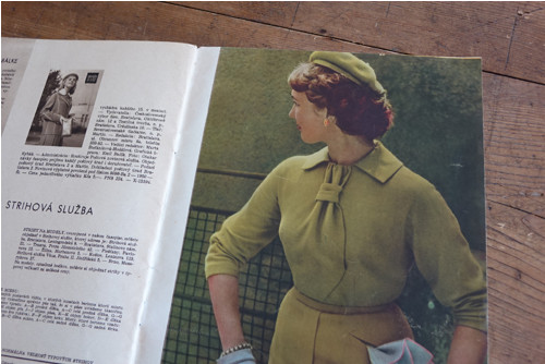 Móda, textil ... 7/1955 ... slovensky — foto 6