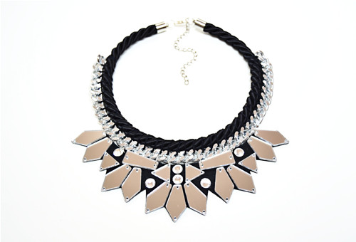 Náhrdelník Black Silver Tousled — foto 3