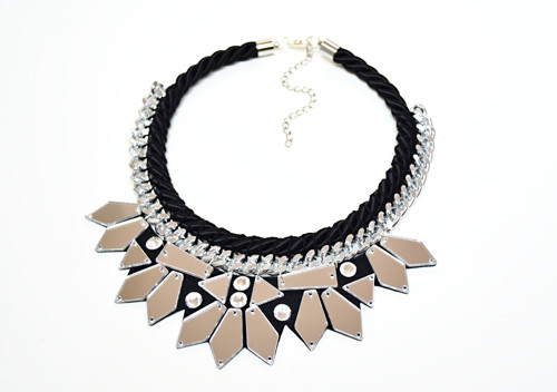 Náhrdelník Black Silver Tousled — foto 4