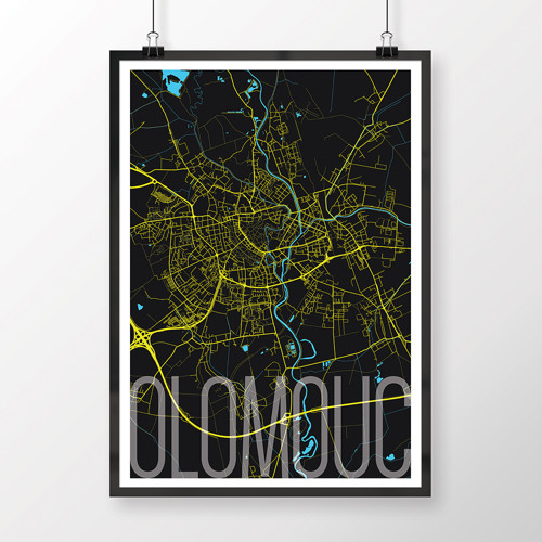 OLOMOUC, 50x70cm, elegantní, černá — foto 2