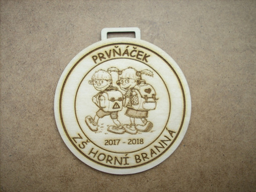 Dřevěné MEDAILE "PRVŇÁČEK" M004 — foto 2