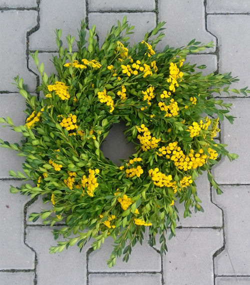 Věnec buxus s vratičem — foto 3