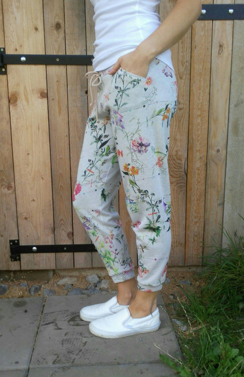 Kalhoty FLOWERS — foto 4