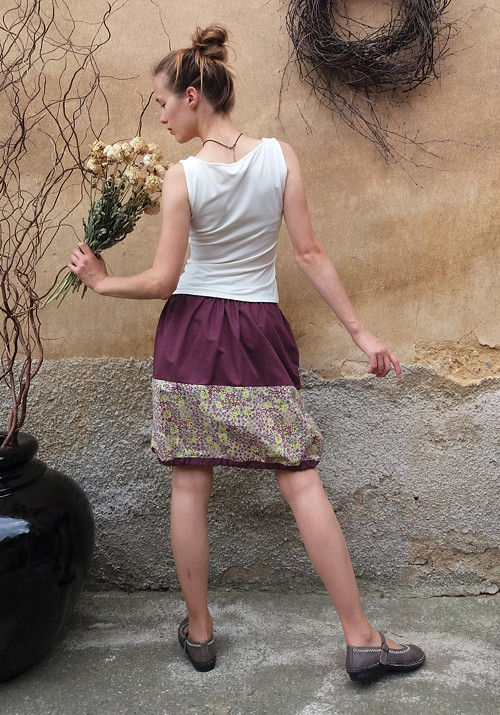 Bordó Sukénka Kytkatá — foto 2