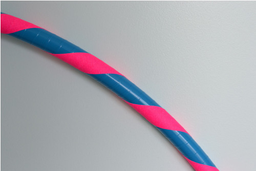Obruč na hooping modro-růžová 100 cm — foto 2