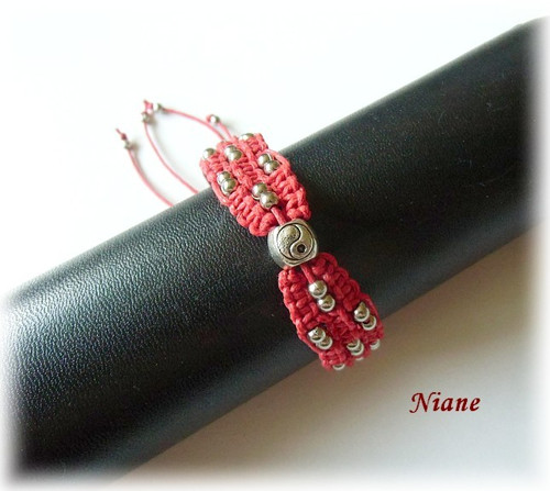 Jing-jang trojitý - shamballa / macramé — foto 4