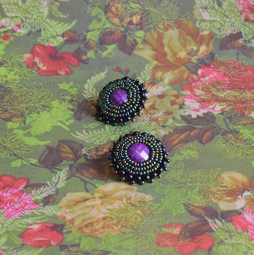 Fuchsia&Iris earrings — foto 3