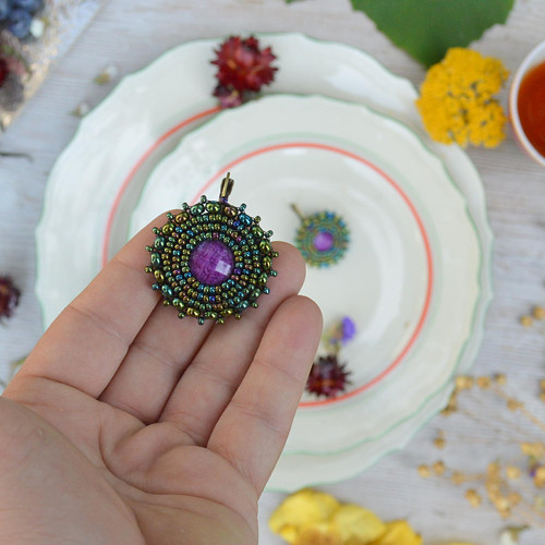 Fuchsia&Iris earrings — foto 4