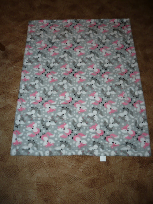 Deka chlupatka lištičky šedé 75x100cm — foto 2