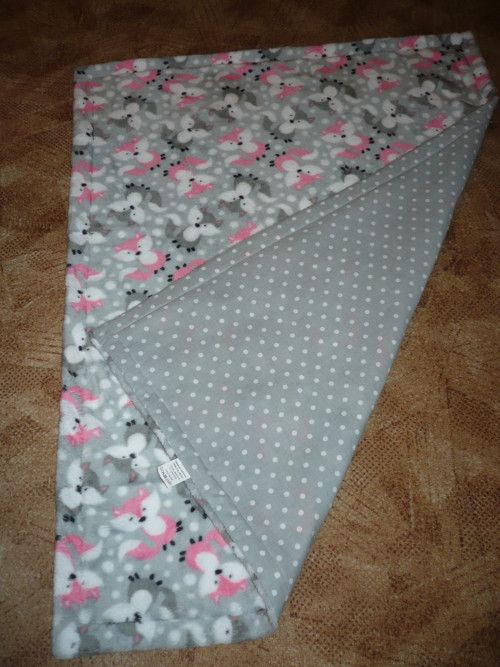 Deka chlupatka lištičky šedé 75x100cm — foto 3
