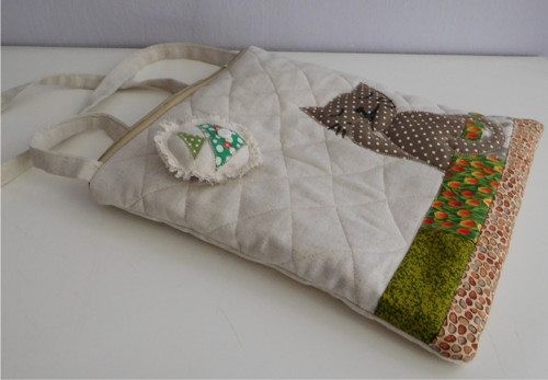 Kabelka - Patchwork s kočičkou — foto 4