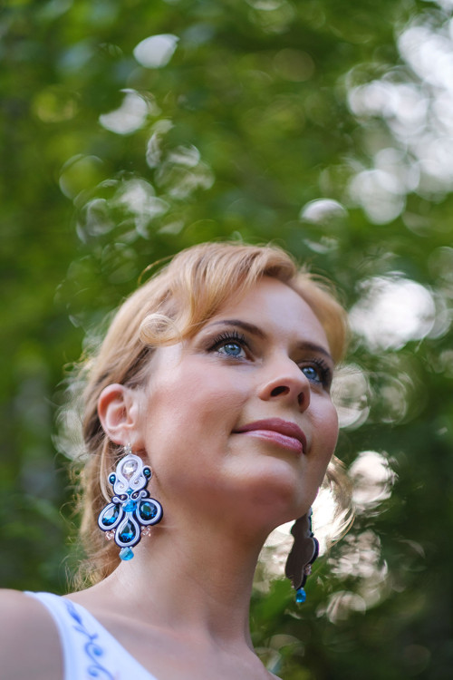 Folkové šujtášové náušnice — foto 2