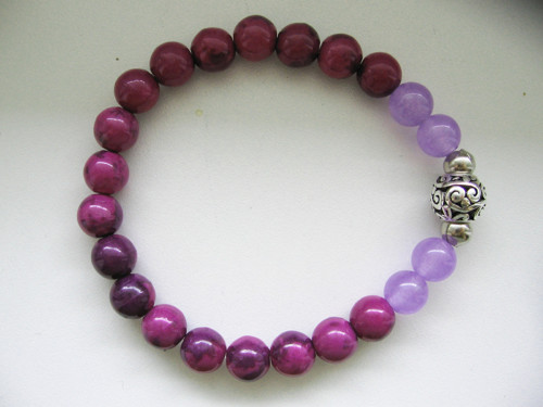 Violet náramek Sugilit • Chalcedon — foto 3