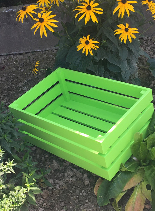 Dřevěná bedýnka "Garden" - Green — foto 5