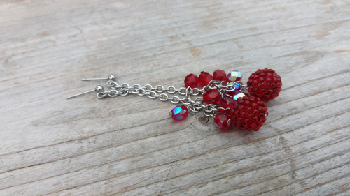 Náušnice Marbles Extra "Red" — foto 6