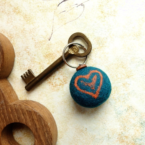Srdce na klíče ... přívěšek — foto 2