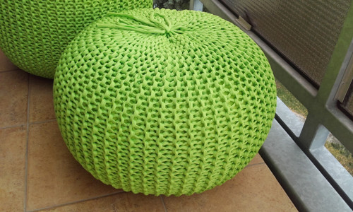 Puff velký "verdepisello"/průměr 55cm,výš.31cm/ — foto 6