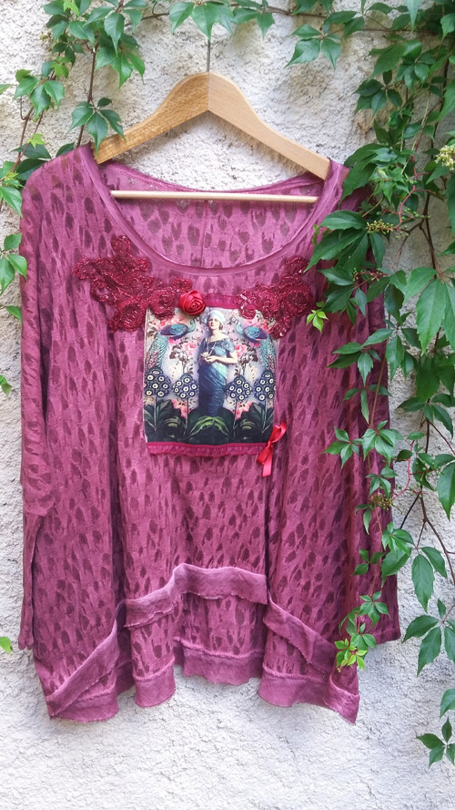 Originální oversized v bordové — foto 2