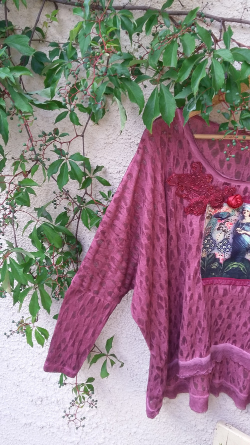 Originální oversized v bordové — foto 3
