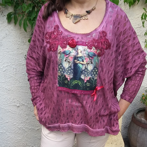 Originální oversized v bordové — foto 6
