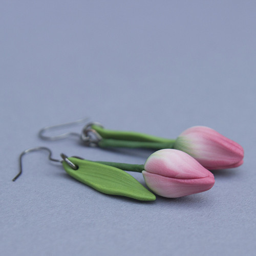 Náušnice - Tulipány — foto 3