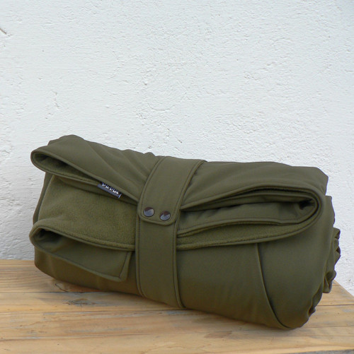 Outdoor deka 145x200cm khaki fleecová — foto 2