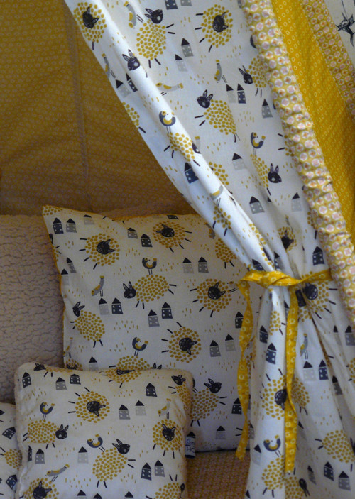 Dětské teepee Žlutá ovečka — foto 3