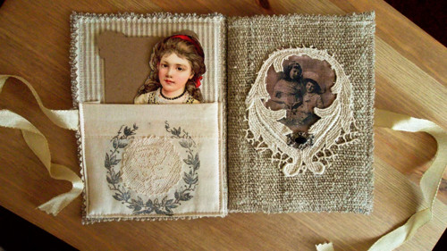 Shabby knížečka na přání ....(15x11cm) — foto 2