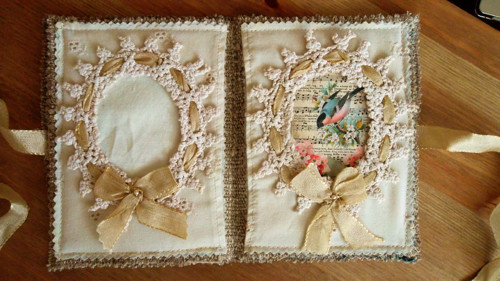 Shabby knížečka na přání ....(15x11cm) — foto 3