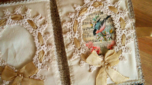 Shabby knížečka na přání ....(15x11cm) — foto 4