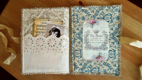 Shabby knížečka na přání ....(15x11cm) — foto 5
