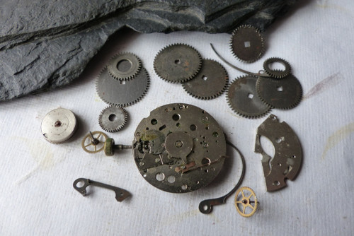 Ozubená kolečka 43..vintage materiál pro steampunk — foto 3