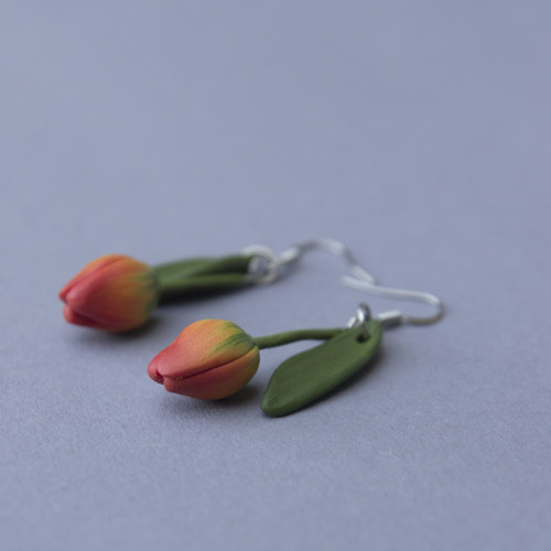 Náušnice - Tulipány — foto 3