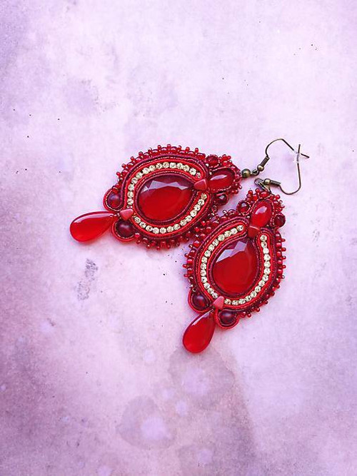 Ruby Earrings - sutaškové náušnice — foto 2