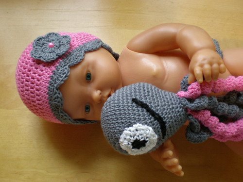 Newborn čepice s chobotničkou 2 — foto 2