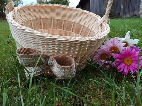 Větší košík v rustikálním stylu — foto 3