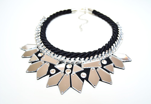 Náhrdelník Black Silver Tousled — foto 5
