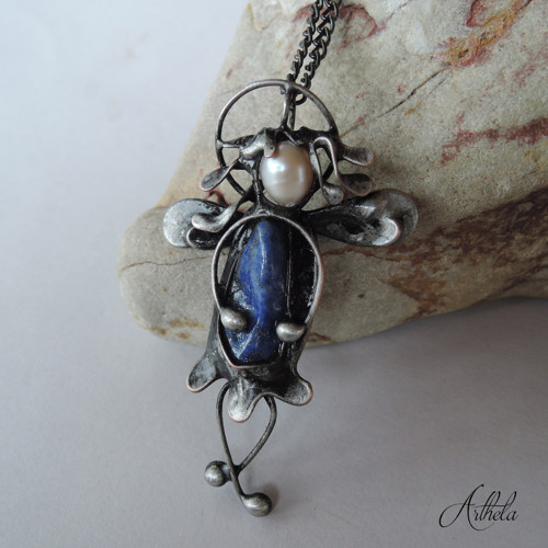 Strážníček - lapis lazuli, říční perla — foto 4