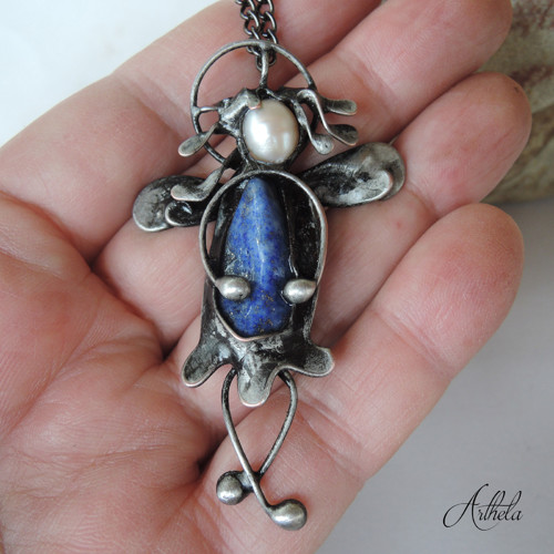 Strážníček - lapis lazuli, říční perla — foto 5