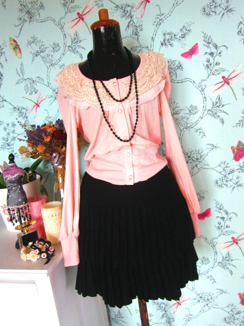 Sukně black plisé podzimní — foto 2