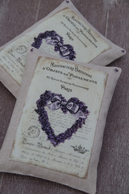 Vintage levandulová vonička Srdce — foto 2