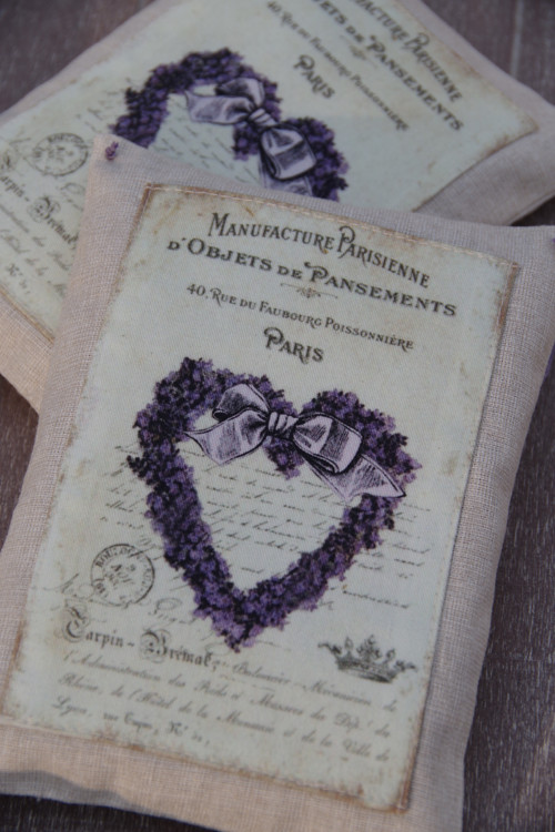 Vintage levandulová vonička Srdce — foto 4