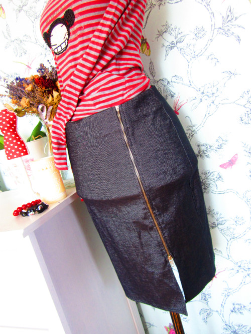 Sukně jeans atypická — foto 3